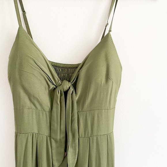 Maxi dress from Italy, green S/M - Picture 3 of 5